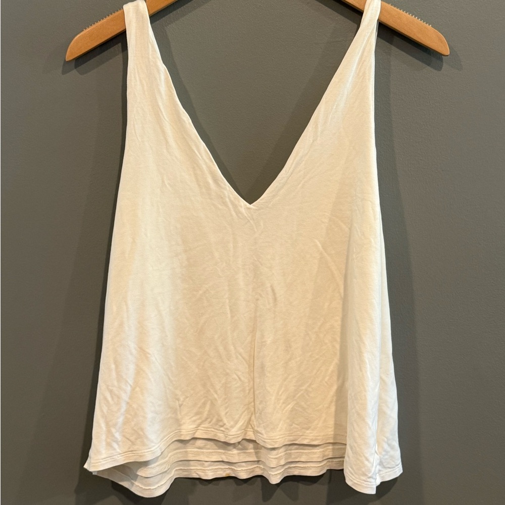 *GENTLY WORN* Women's H&M Size L V-Neck Double Layer Tank
